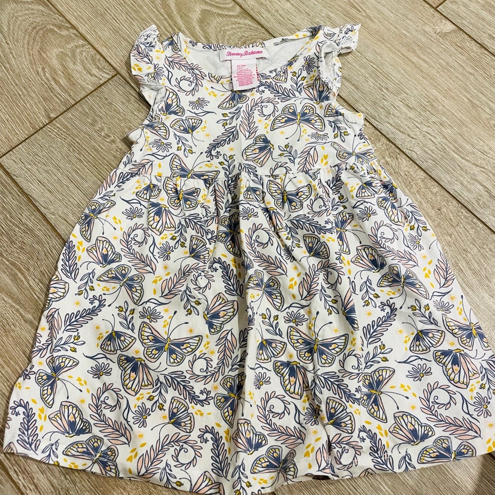 Tommy Bahama butterfly dress 18 to 24 months